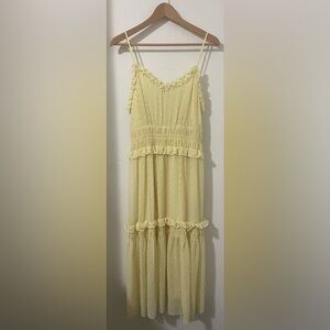 H&M Yellow Polka Dot Frill Dress